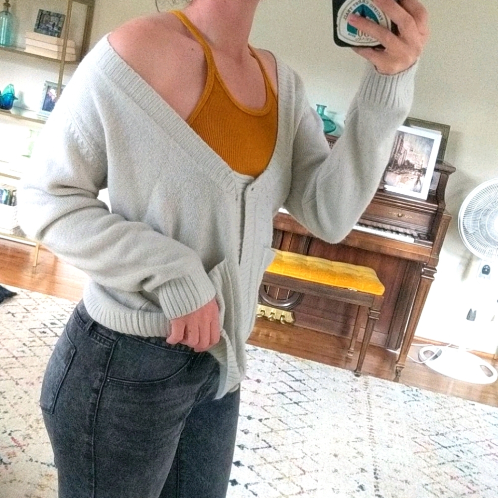 Cheap Monday off-white cardigan sweater